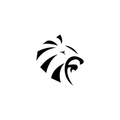letter f logo illustration lion vector design template