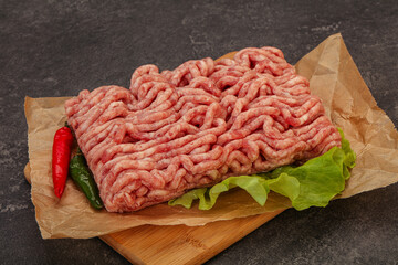 Raw Minced pork meat for cooking