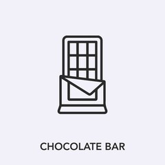 chocolate bar icon vector sign symbol