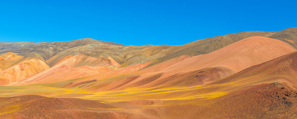Naklejka na ściany i meble Colored Mountains Landscape, La Rioja, Argentina