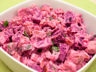 Rosolli - Finnish Christmas beetroot salad