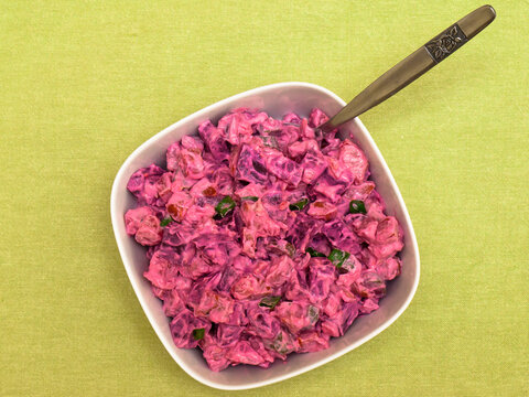 Rosolli - Finnish Christmas beetroot salad