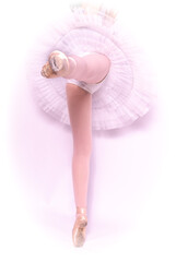 piernas de bailarina con tutú y zapatillas de ballet