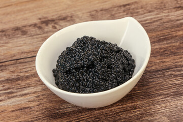 Luxury strugeon fish black caviar