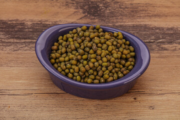 Vegetarian cuisine - dry green lentil