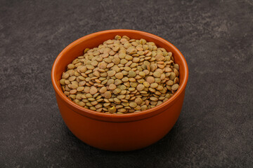 Vegan cuisine - Dry lentil heap