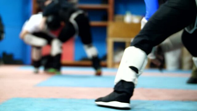 Lot of Legs combat in krav maga  or MMA