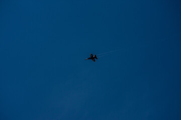 Navy jet in the sky