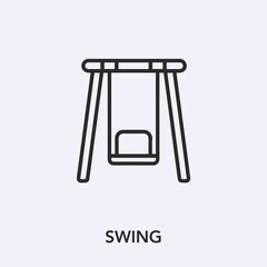 swing icon vector sign symbol