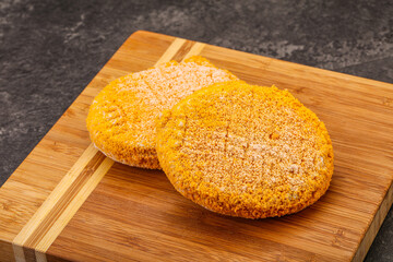 Raw chicken cutlet for roast