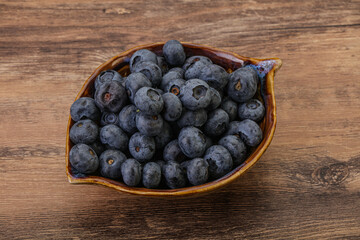 Ripe sweet tasty blueberries heap