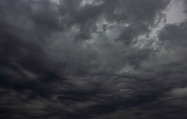 Fototapeta premium The big powerful storm clouds before a thunder-storm