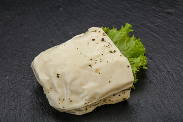 Halloumi cheese with mint for grill