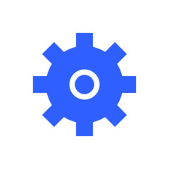 setting tools icon vector blue and black