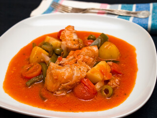 Dominican cod dish