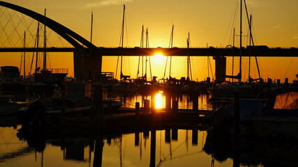 Fehmarnsundbr&uuml;cke Sunset 1