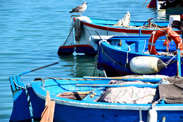 Fototapeta na wymiar Boats in the harbour