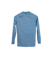 Long sleeve lycra jersey for surfing and diving isolated on white background