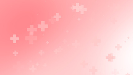 Medical health red cross pattern background. Abstract healthcare for World Blood Donor Day.
