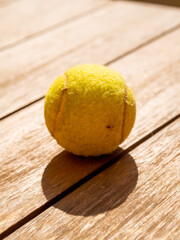 tennis ball on table