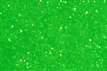 Abstract green blurred background. Christmas and New Year holidays.