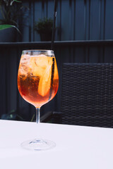 Alcoholic Aperol Spritz Cocktail