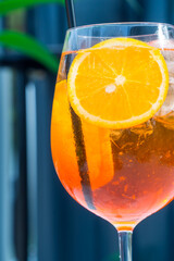 Alcoholic Aperol Spritz Cocktail