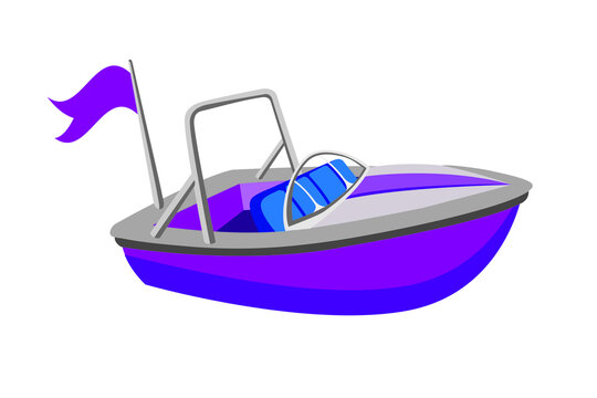 Cartoon Speedboat Yacht PNG Images