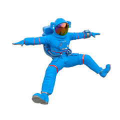 astronaut is falling from sky