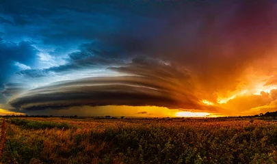 Gordijnen Storm rolls across great state of Oklahoma  © Jonah