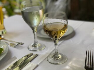 table setting for a dinner
