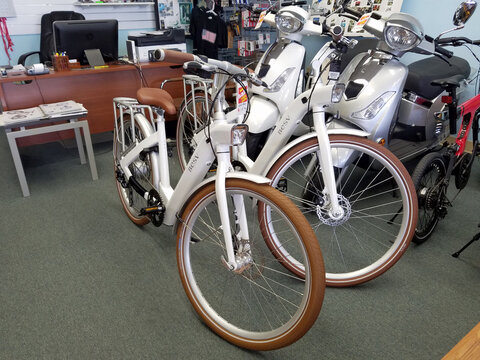 E-Bikes and Mopeds for sale in store