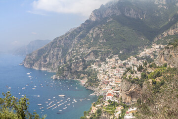 Obraz premium Coastline of Positano city, Amalfi coast, Italy