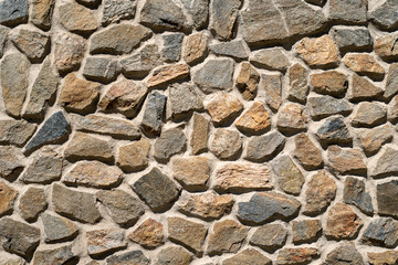 Texture of a wall made of stone, background.