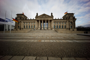 Fototapeta premium Parliament in Berlin with nice sky Germany