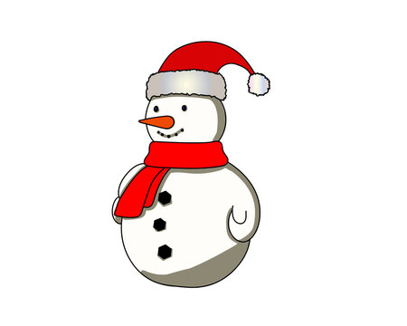 Happy Holidays, Snowman in a red hat and scarf, Snowman , Snowmen 
