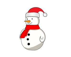 Happy Holidays, Snowman in a red hat and scarf, Snowman , Snowmen 
