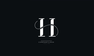 Letter H Business Logo Design Alphabet Icon Vector Monogram