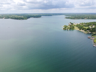 Moss Lake Texas Drone Luftaufnahme