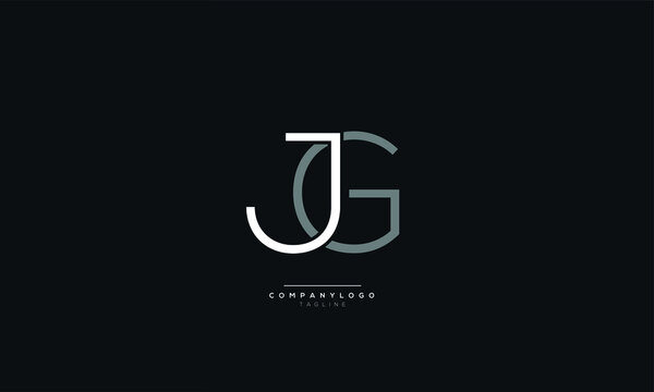JG Letter Business Logo Design Alphabet Icon Vector Monogram