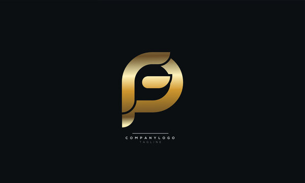 pf, fp Letter Business Logo Design Alphabet Icon Vector Monogram