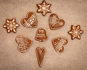 Christmas gingerbread cookies