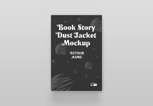 Dust Jacket Book Mockup 