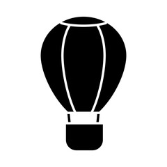 Obraz premium hot air balloon icon, silhouette style