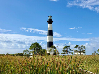Lighthouse on the coast in North Carolina