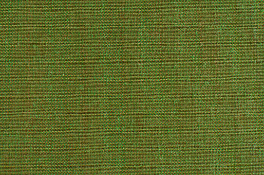 Closeup Green color fabric texture. brown and green fabric pattern design or upholstery abstract background..