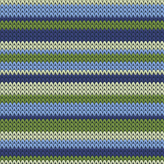 Fashionable horizontal stripes christmas knit 