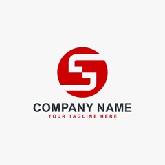 Obraz premium Letter s logo design vector. S monogram abstract symbol.