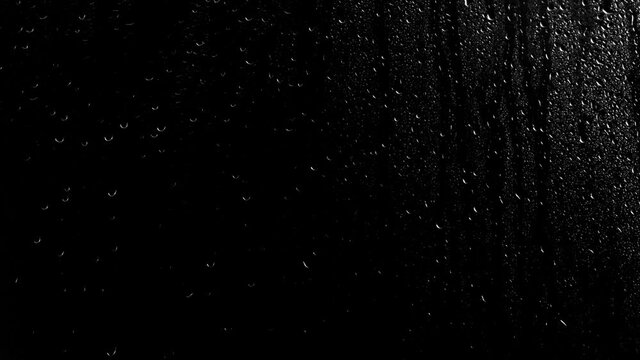 Raindrops on the window glass. Alpha channel included. Png+alpha.
