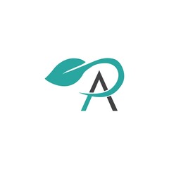 AP leaf Logo Vector Simple Templates Symbol Natural